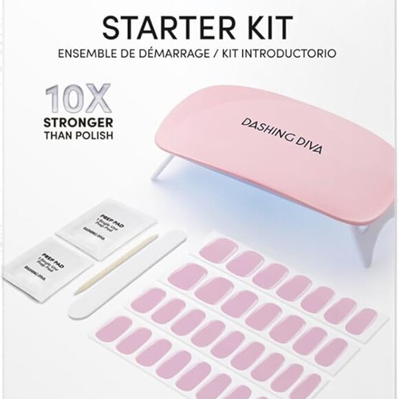 Dashing Diva Starter Kit in Powder Pink AND Remover NIB - Picture 1 of 7